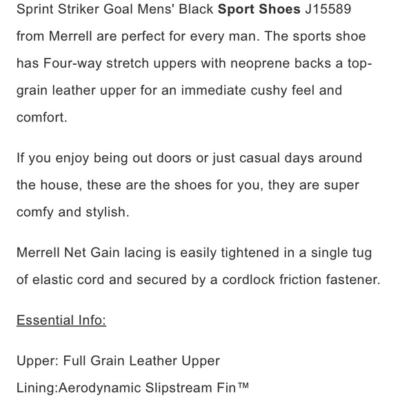 Merrell Striker Goal Black/Taupe, size 10.5 - Picture 9 of 9
